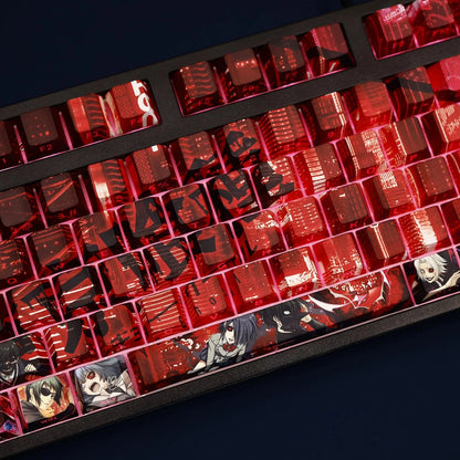 Tokyoo Goul PBT 108 Keys Cherry Profile Keycaps Set, Cute Keycaps, Custom Keycaps