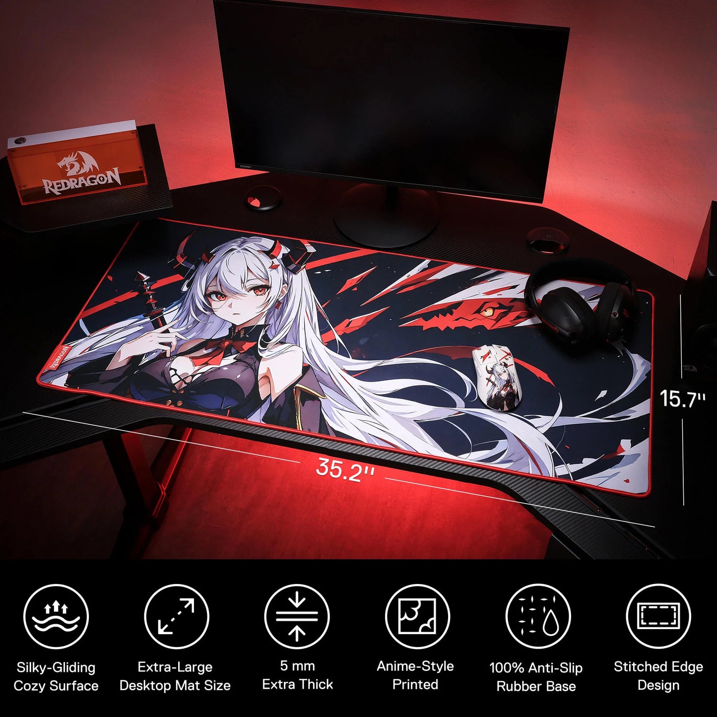 EISA P047 Waifu Gaming Mouse Pad/Desk Mat