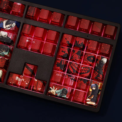 Tokyoo Goul PBT 108 Keys Cherry Profile Keycaps Set, Cute Keycaps, Custom Keycaps