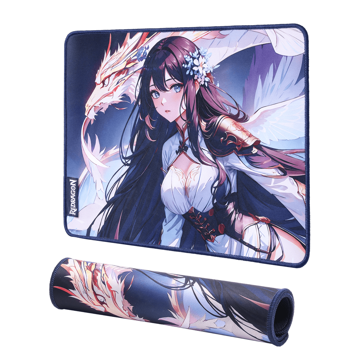 P046 Anime Blue Gaming Mouse Pad/Desk Mat