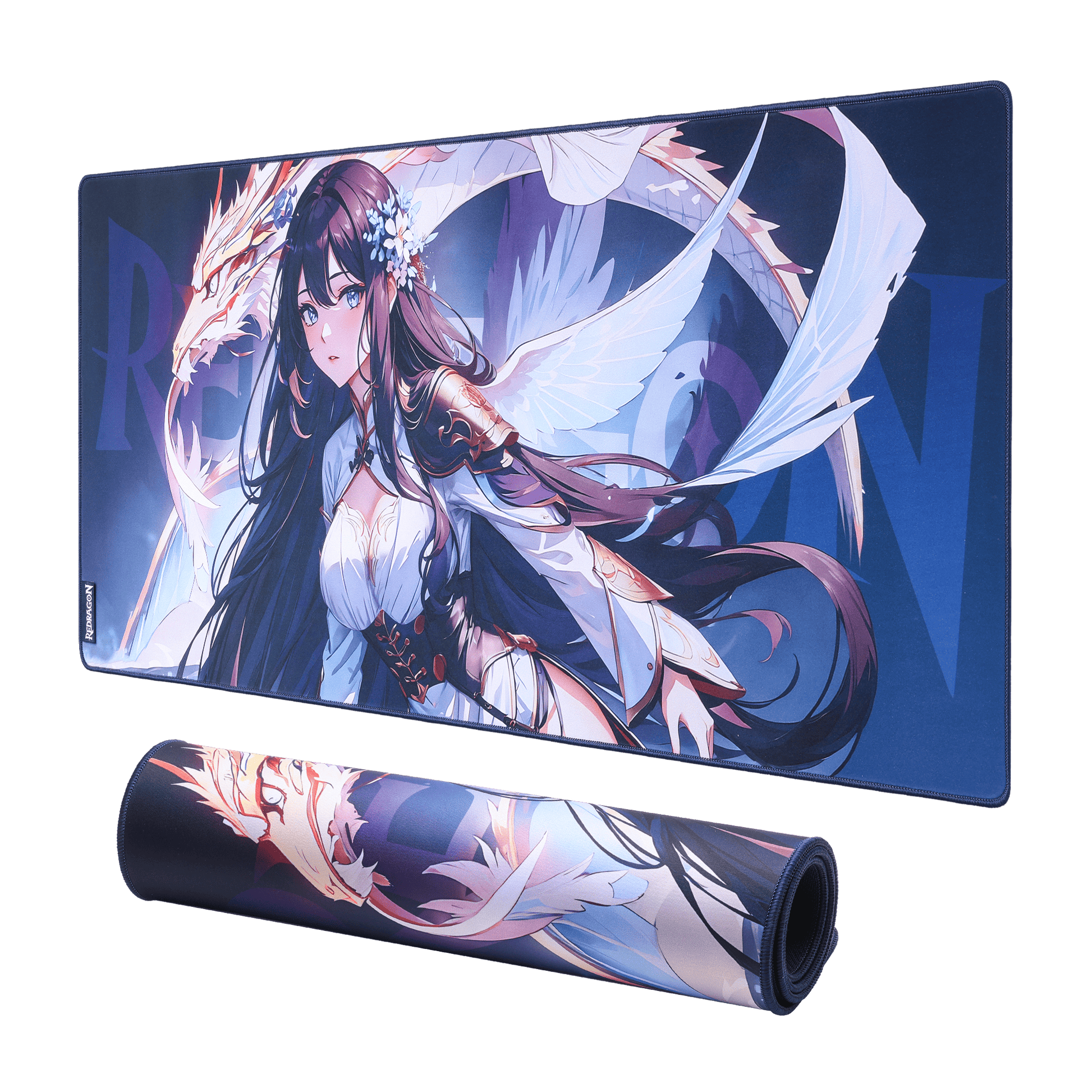 P046 Anime Blue Gaming Mouse Pad/Desk Mat
