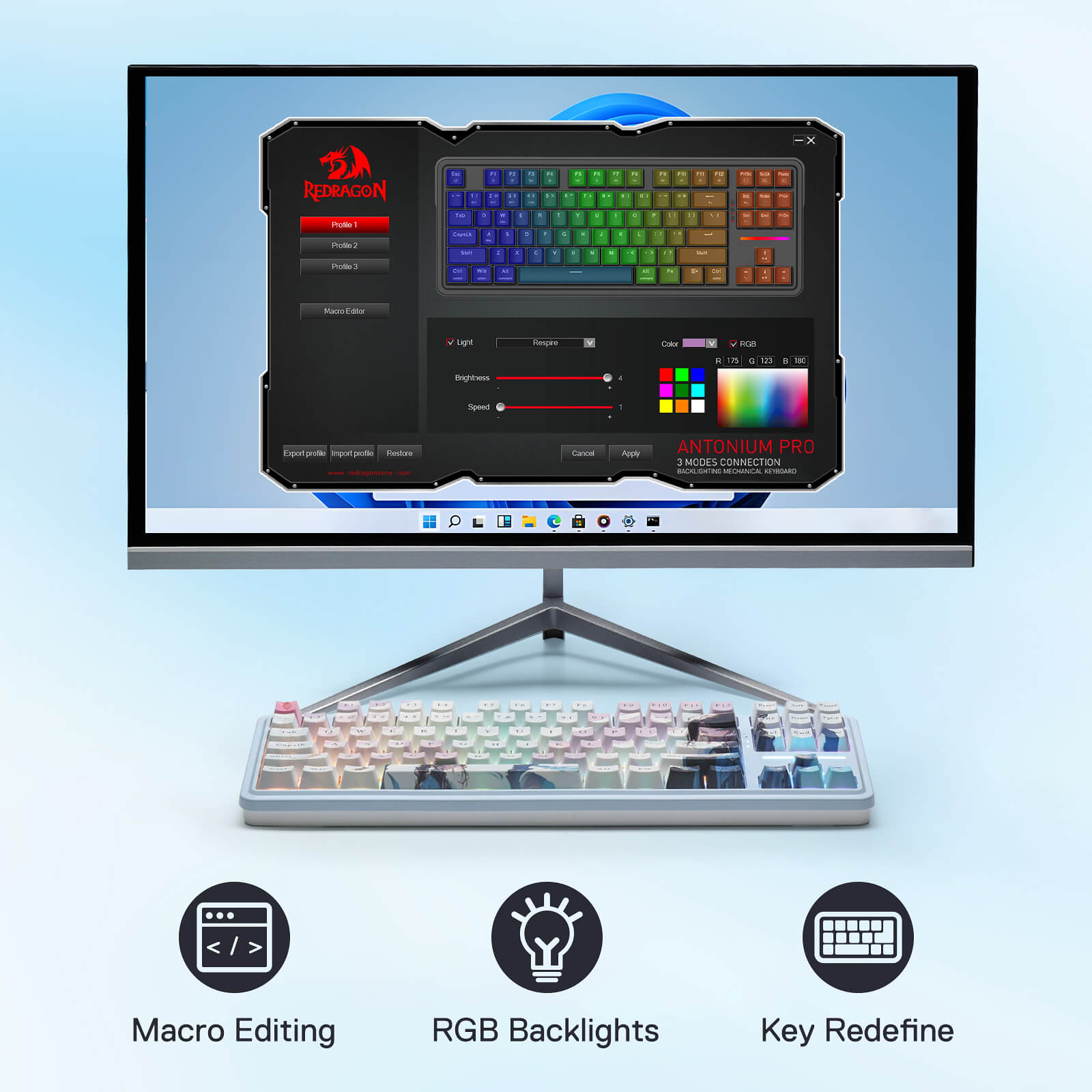 ANTONIUM K728 PRO SE Anime Keyboard
