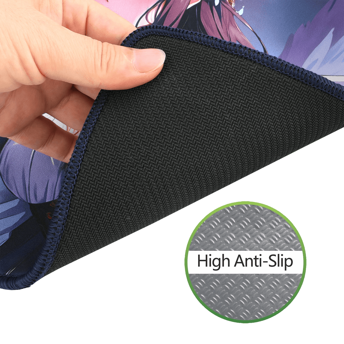 P046 Anime Blue Gaming Mouse Pad/Desk Mat