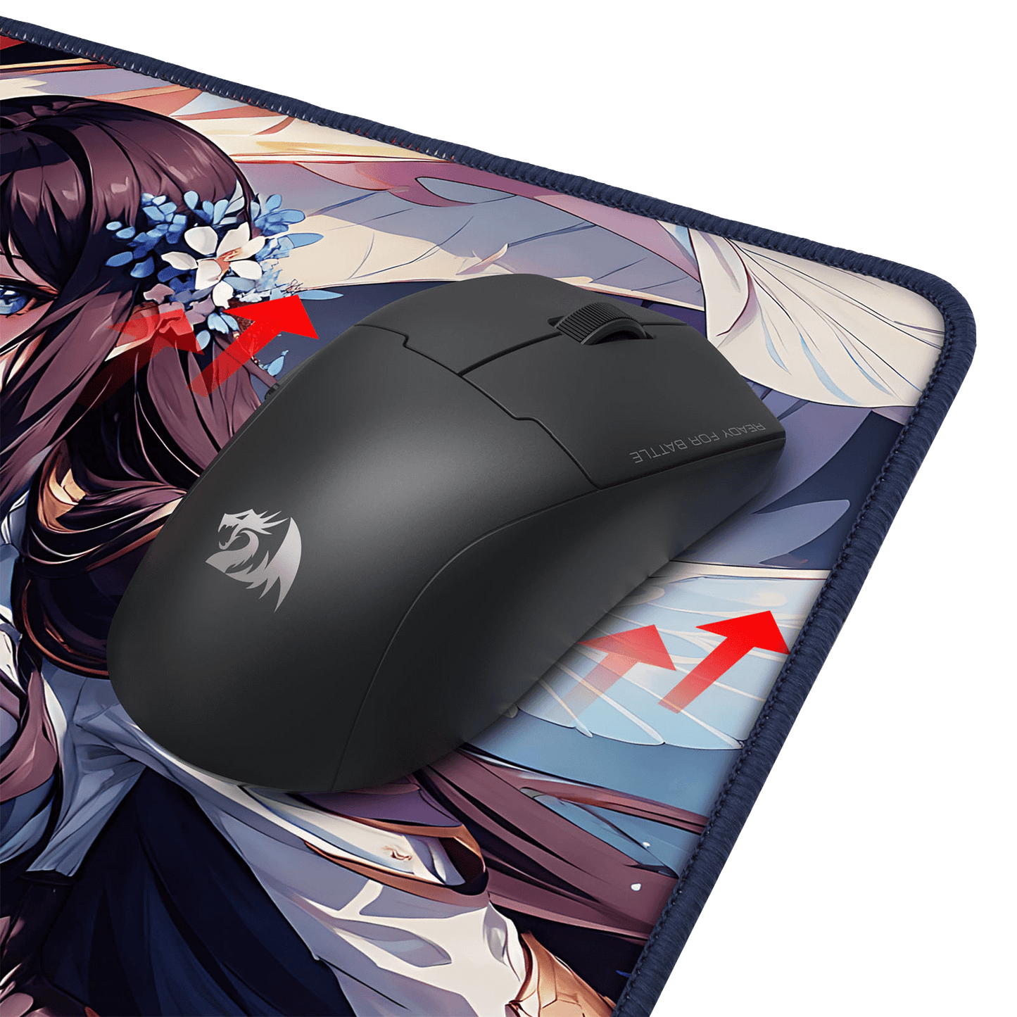 P046 Anime Blue Gaming Mouse Pad/Desk Mat