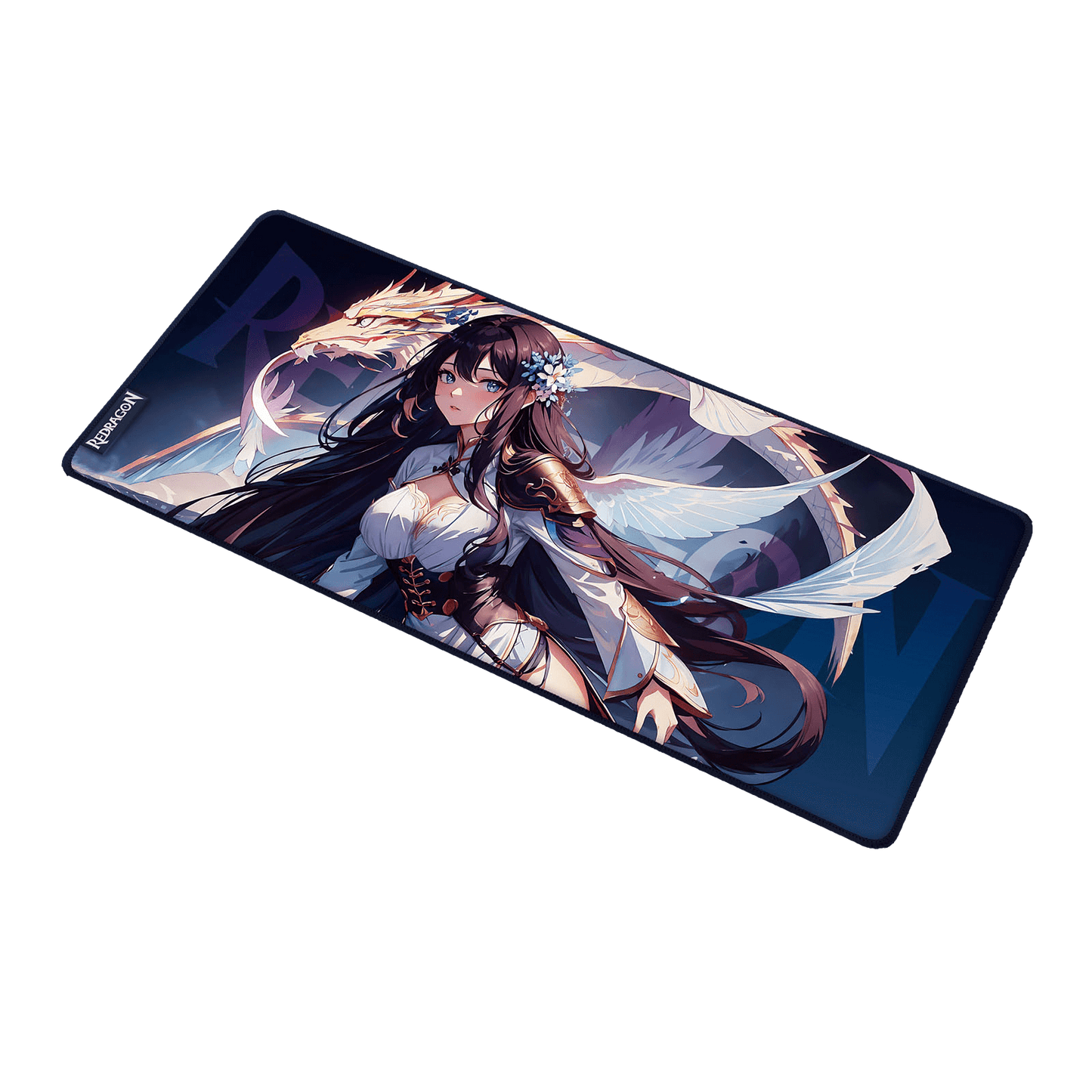 P046 Anime Blue Gaming Mouse Pad/Desk Mat