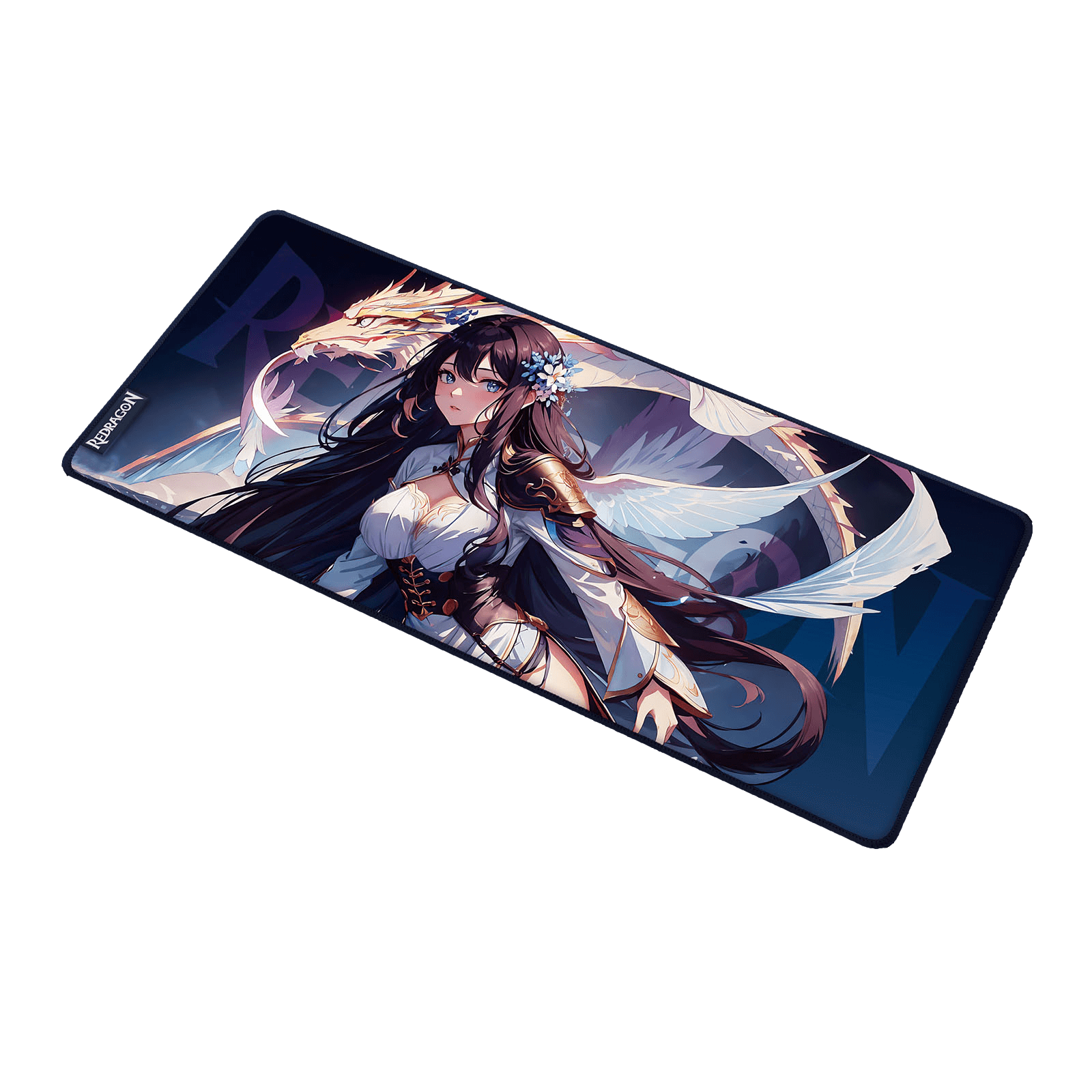 P046 Anime Blue Gaming Mouse Pad/Desk Mat