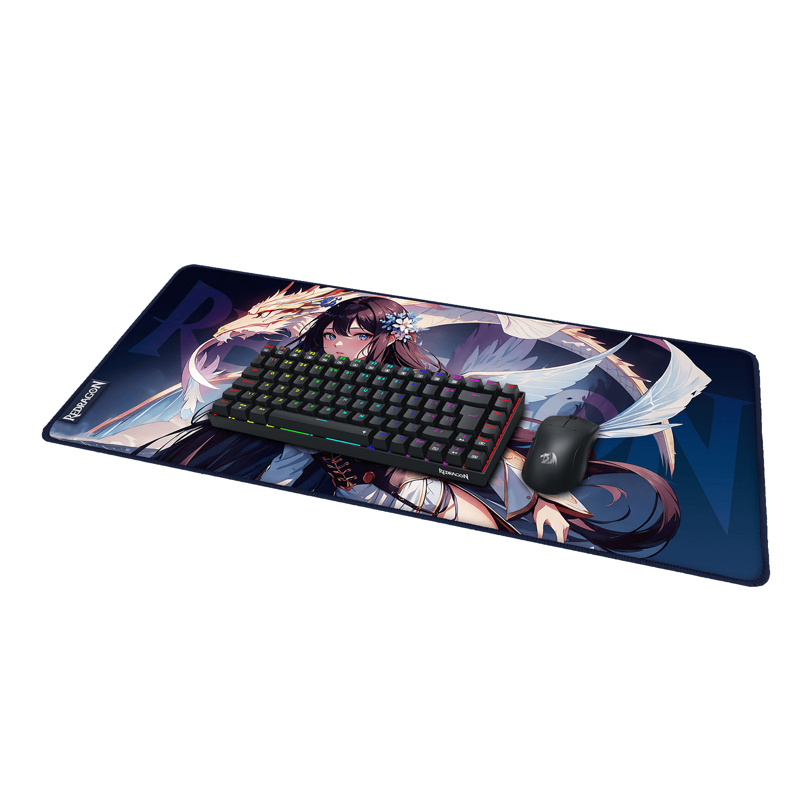 P046 Anime Blue Gaming Mouse Pad/Desk Mat