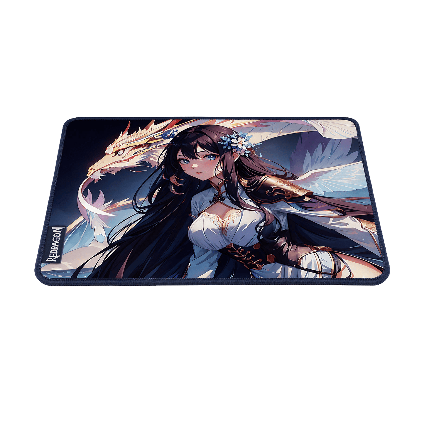P046 Anime Blue Gaming Mouse Pad/Desk Mat