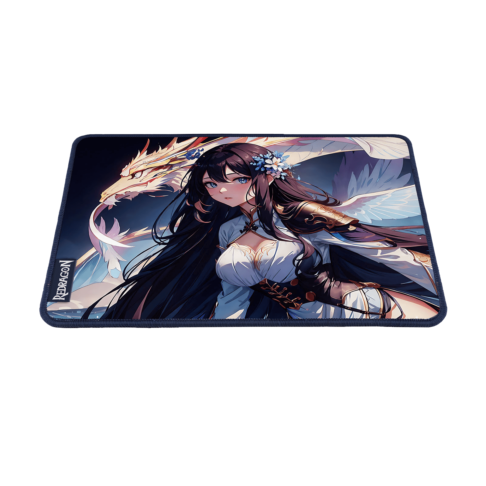 P046 Anime Blue Gaming Mouse Pad/Desk Mat
