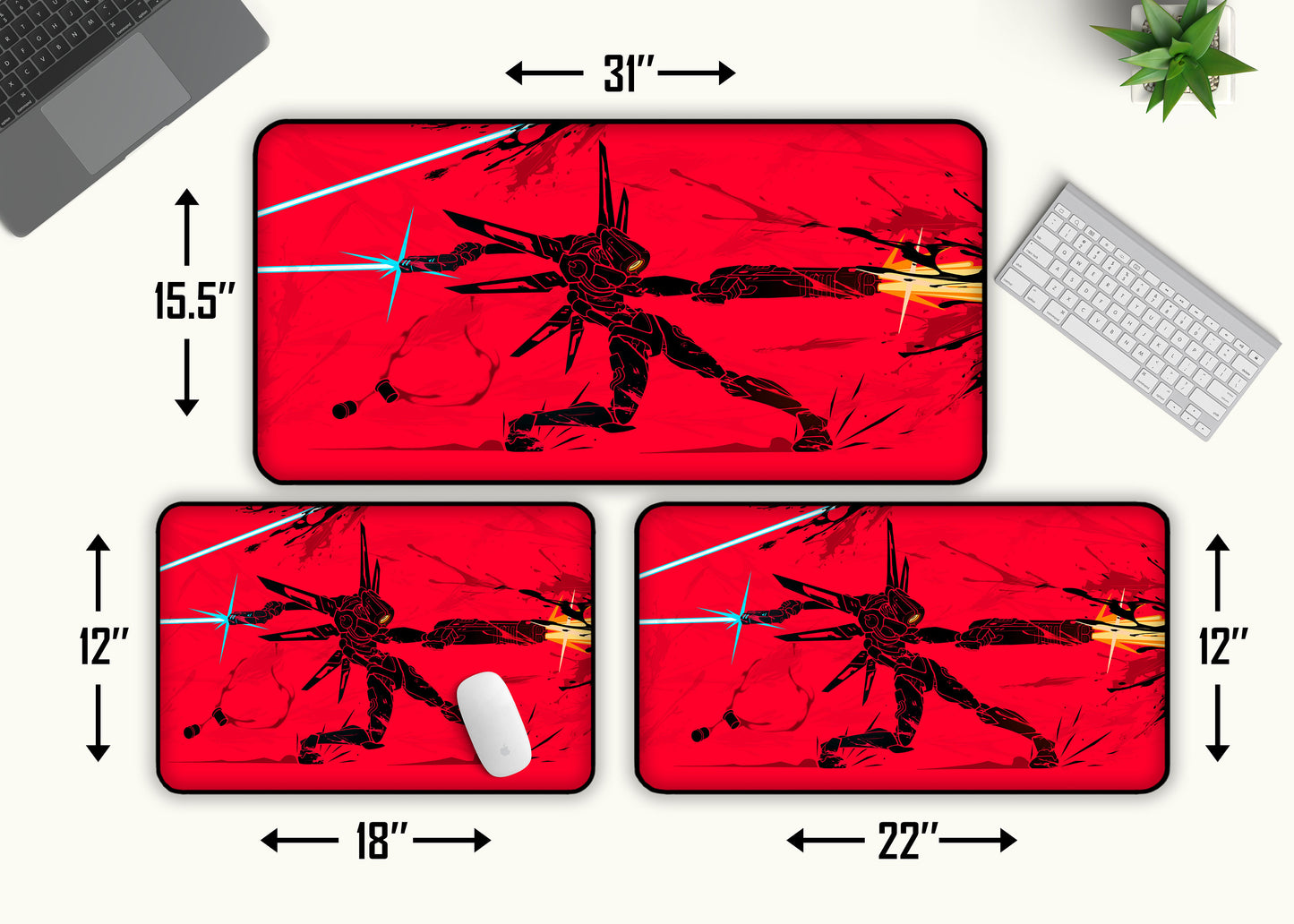Ultrakill Desk Mat, V1 Ricoshot Gaming Desk Mat XL, Mouse Pad, Gaming Keyboard Mat Pad, Large Desk Pad, Gamer Gift for Him