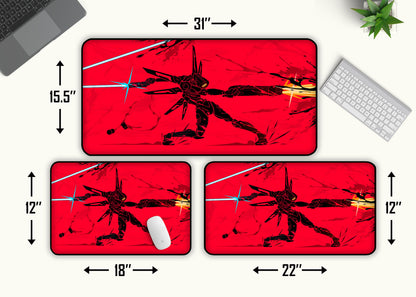 Ultrakill Desk Mat, V1 Ricoshot Gaming Desk Mat XL, Mouse Pad, Gaming Keyboard Mat Pad, Large Desk Pad, Gamer Gift for Him