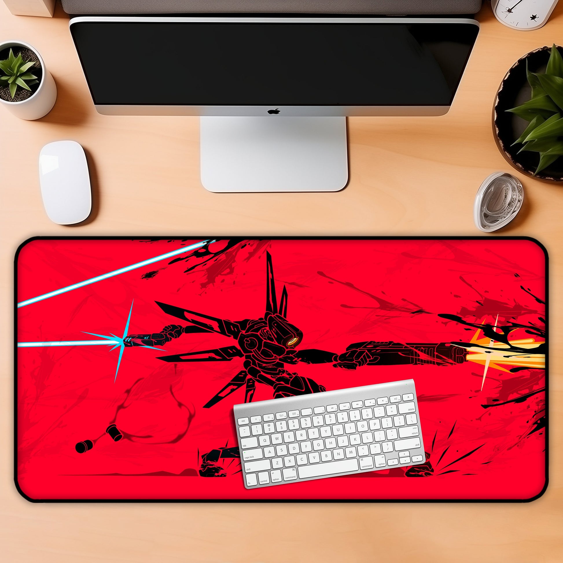 Ultrakill Desk Mat, V1 Ricoshot Gaming Desk Mat XL, Mouse Pad, Gaming Keyboard Mat Pad, Large Desk Pad, Gamer Gift for Him