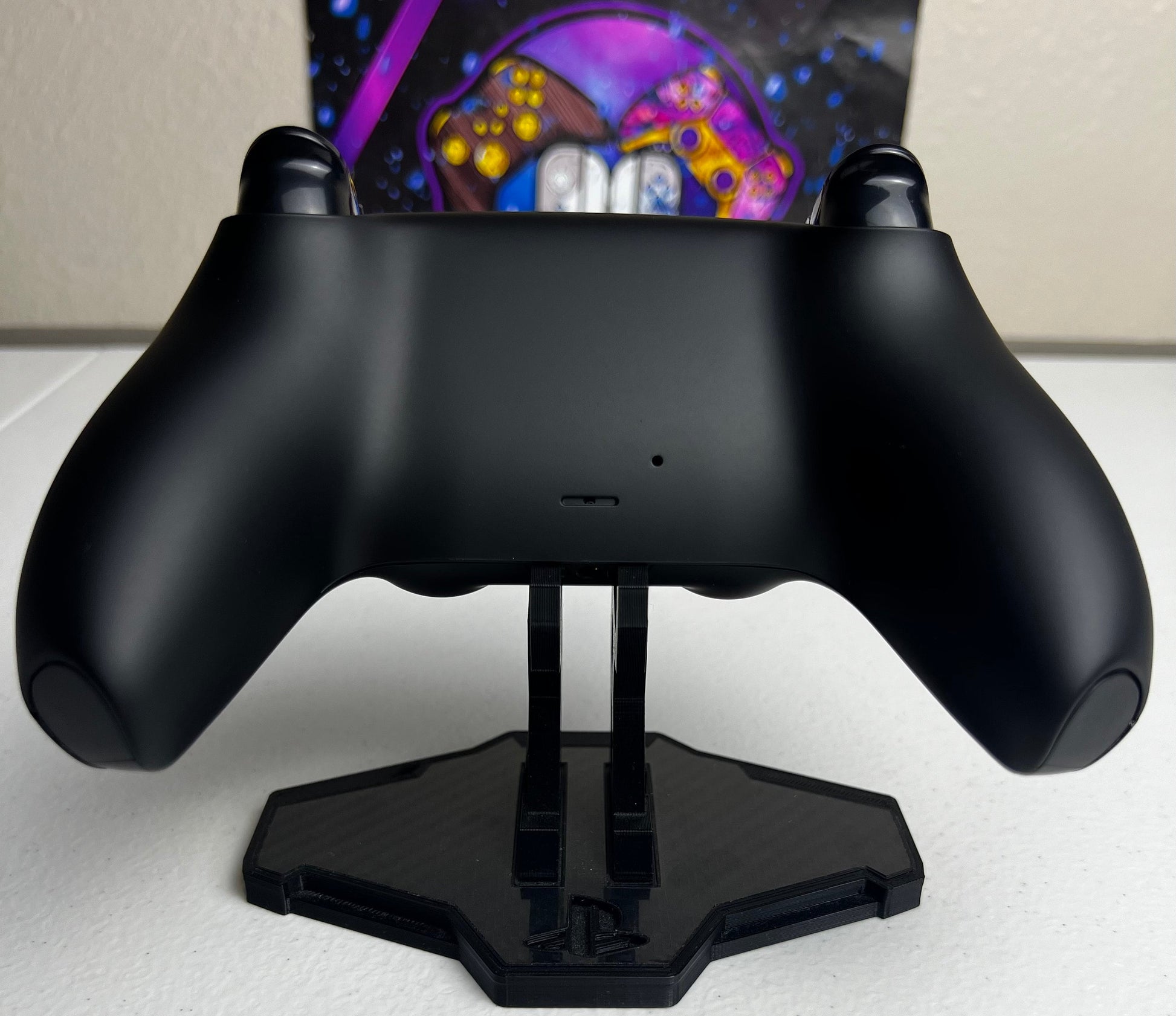 Lightning Theme - RGB LED - All Black - Custom Wireless Controller for PS5 or PC