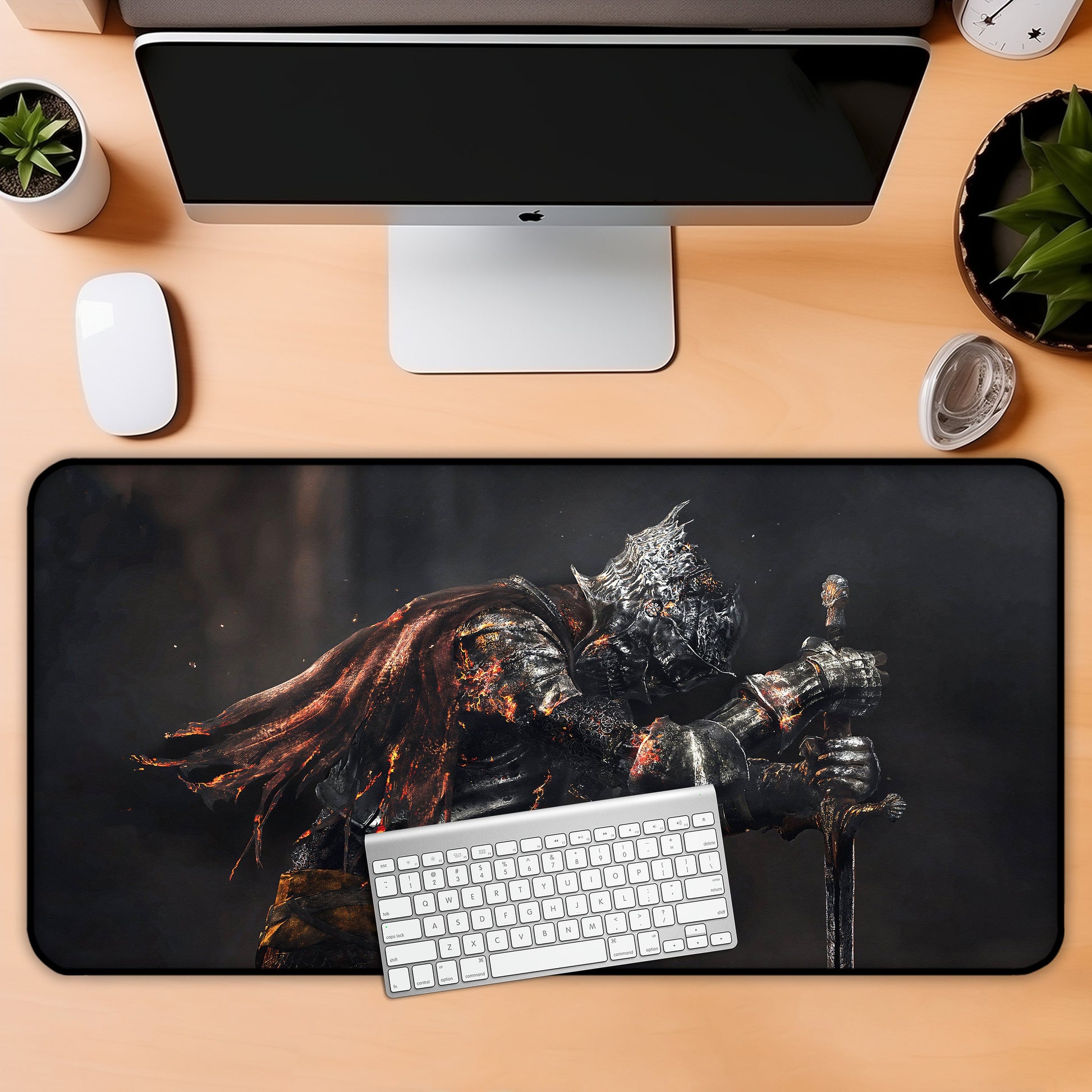 Dark Souls XXL Desk Mat, Mouse Pad Desk Pad, Game Mouse Pad, Gaming Keyboard Mat Pad, Mousepad, Gaming Mouse Mat, Gamer Gift for Him