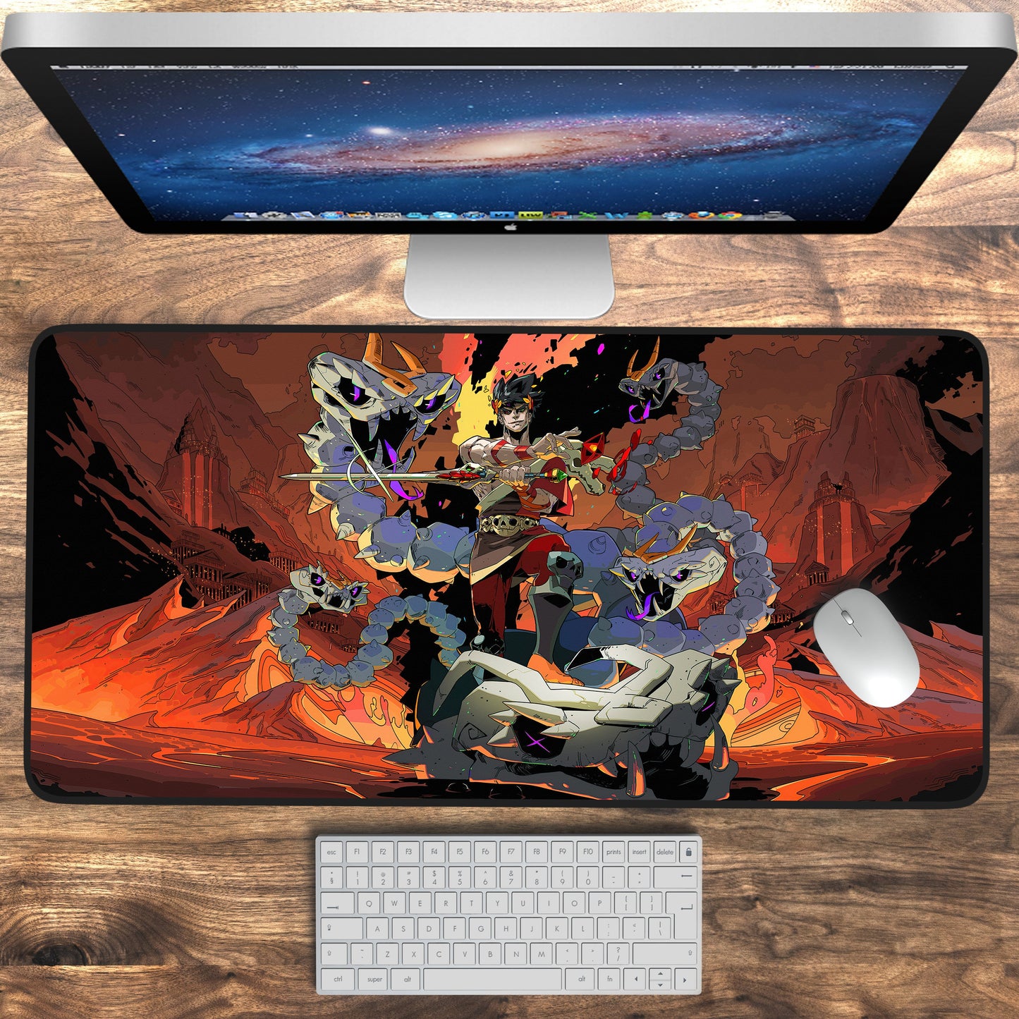 Hades Large Desk Pad, Desk Mat Game Mouse Pad, Gaming Keyboard Mat Pad, Mousepad, Gaming Mouse Mat, XXL Mouse Pad, Gamer Gift for Him