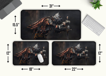 Dark Souls XXL Desk Mat, Mouse Pad Desk Pad, Game Mouse Pad, Gaming Keyboard Mat Pad, Mousepad, Gaming Mouse Mat, Gamer Gift for Him