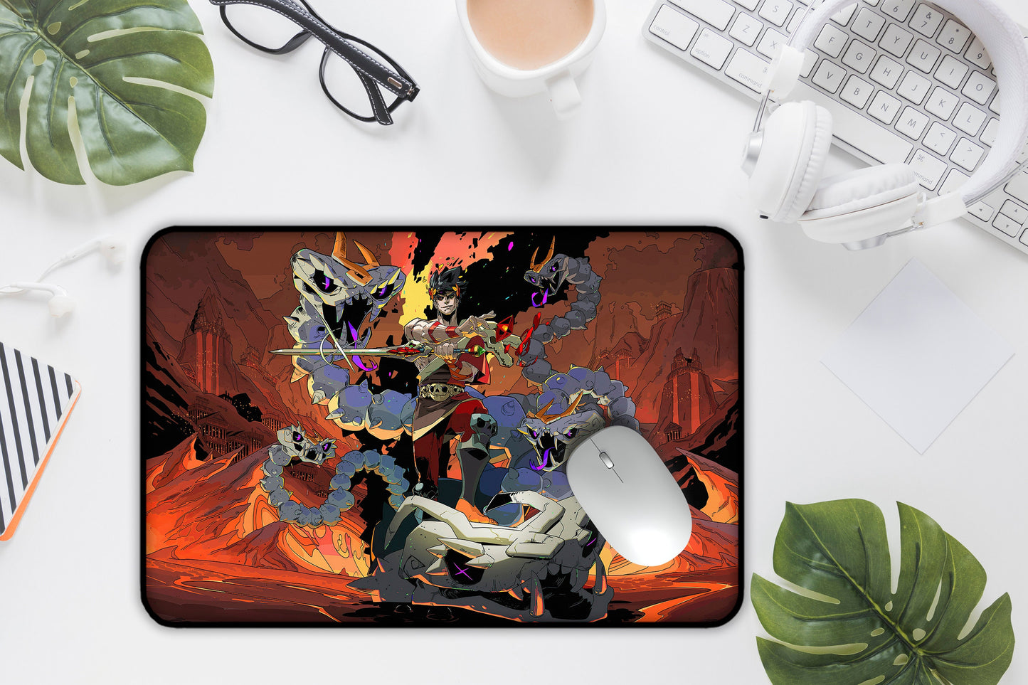Hades Large Desk Pad, Desk Mat Game Mouse Pad, Gaming Keyboard Mat Pad, Mousepad, Gaming Mouse Mat, XXL Mouse Pad, Gamer Gift for Him