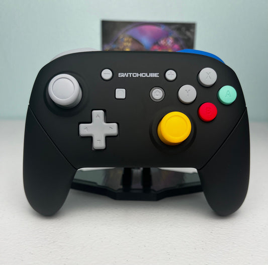 Custom GC Style - Soft Touch Black - Wireless Pro Controller for the Switch or PC