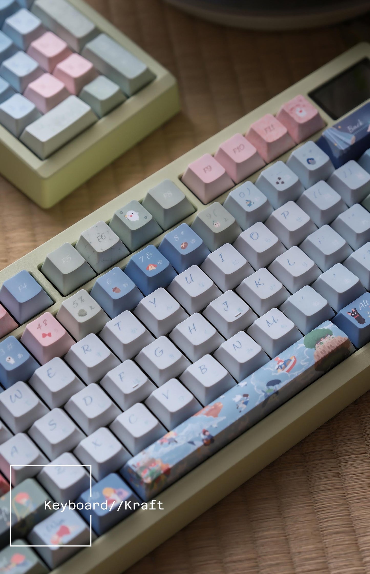 Ghibli Anime Japanese Style Keycap 143 Set | PBT Custom & Handmade for All Mechanical Keyboard Cherry MX and MX Style Switches | Gift