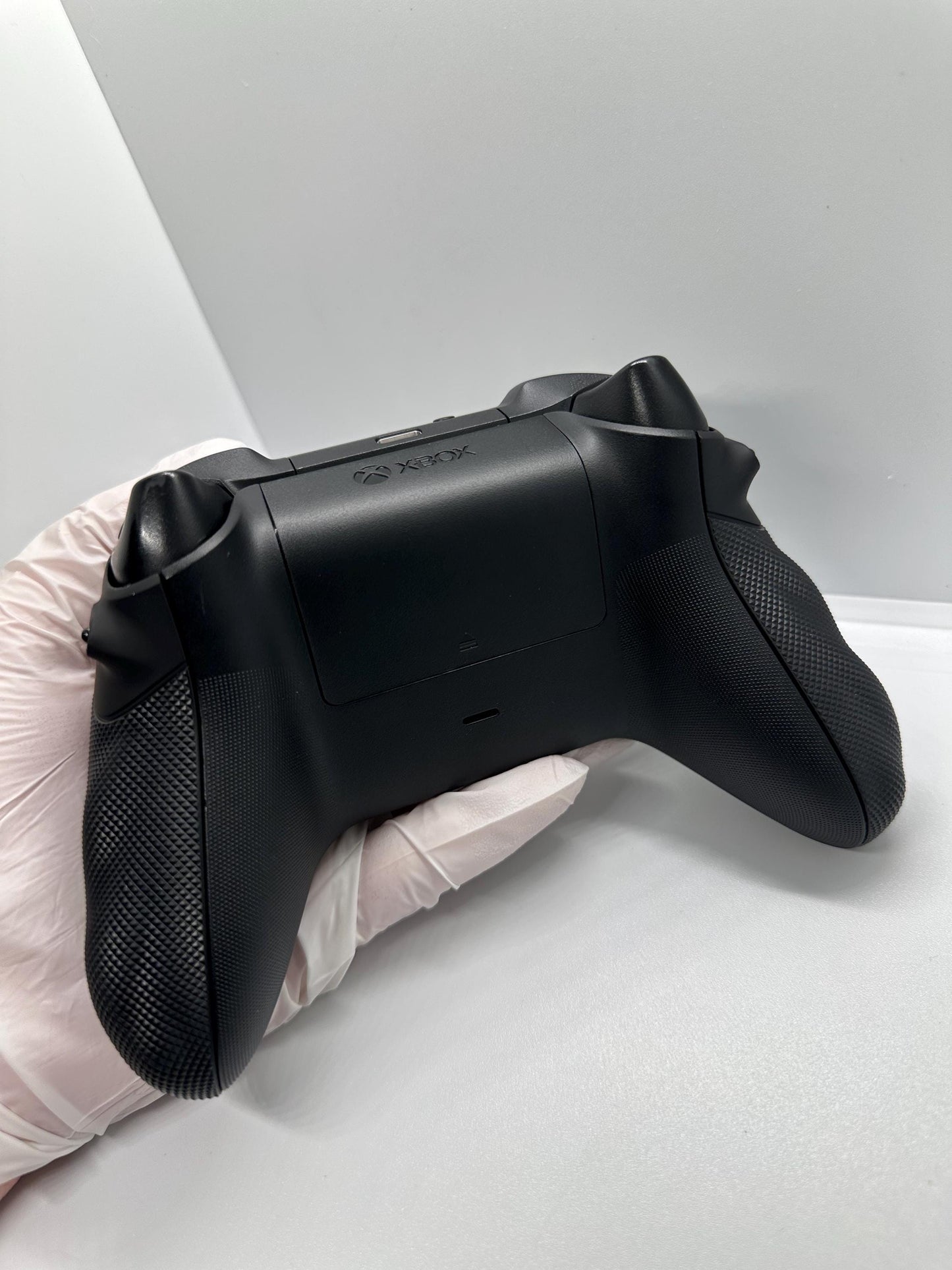 Solid Black Custom Modded RGB LED Wireless Controller for Xbox or PC